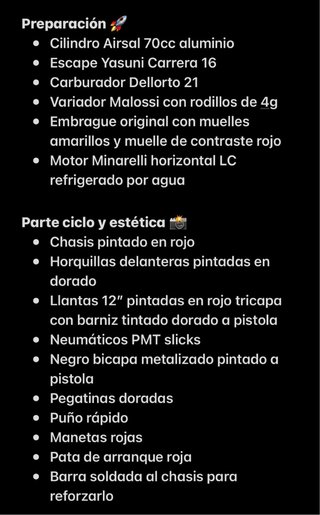 Yamaha Jog RR Circuito/Racing 70cc
