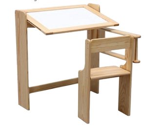 Pupitre infantil madera superhéroes plegable