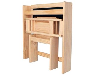 Pupitre infantil madera superhéroes plegable