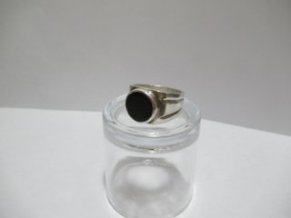Anillo de Plata de Ley 925 con Piedra Ónix