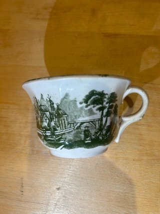 Taza La Cartuja de Sevilla Verde