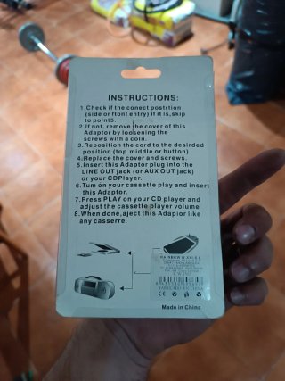 Adaptador Cassette Coche MP3