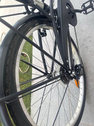 Bicicleta Paseo Negra con Cesta BTWIN