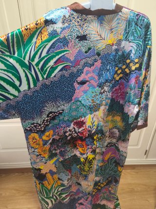 Kimono estampado multicolor talla única