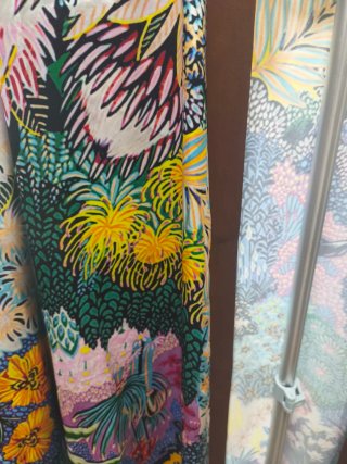 Kimono estampado multicolor talla única