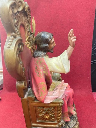 Sagrado Corazón de Jesús Antiguo Entronizado