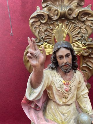 Sagrado Corazón de Jesús Antiguo Entronizado