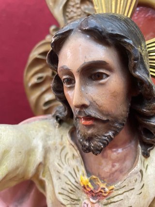 Sagrado Corazón de Jesús Antiguo Entronizado