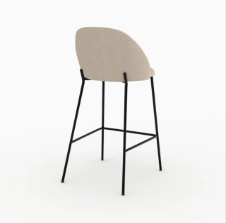 Taburetes de Cocina Beige y Negro