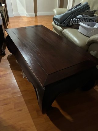 Tavolo da centro orientale Opium in legno