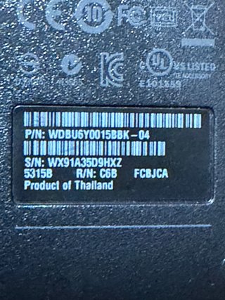 Disco Duro Externo WD 2.5 1.5TB