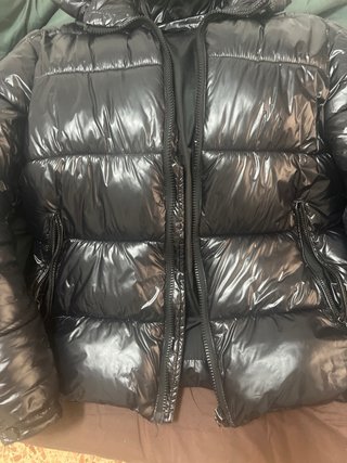 Chaqueta Moncler Negra Brillante