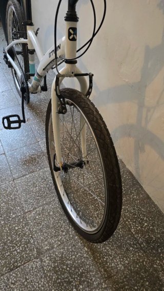 Bicicleta BTWIN 24 Blanca