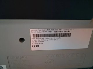 Impresora Lexmark Plata/Blanca