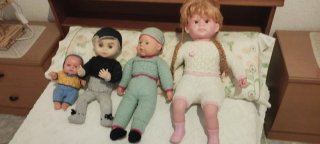 Muñecas ganchillo hechas a mano