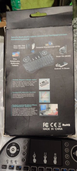 Mini Teclado Inalámbrico con Touchpad
