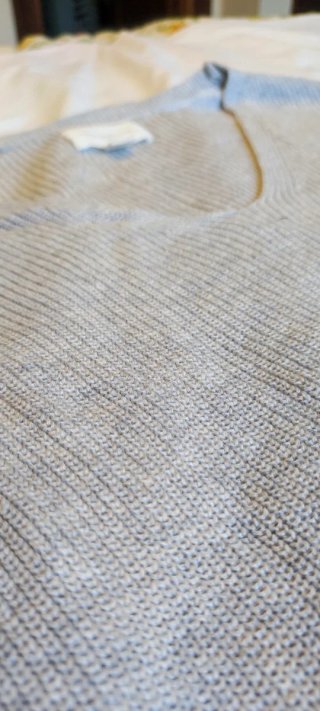 Maglia Springfield grigia finemente ricamata Taglia XS