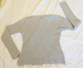 Maglia Springfield grigia finemente ricamata Taglia XS
