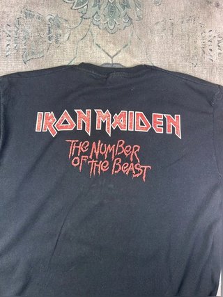Iron Maiden print rock vintage Tee fruit of the loom