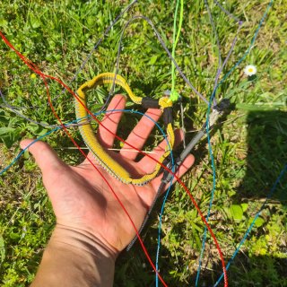Parapente con silla carenada y paracaidas emergenc