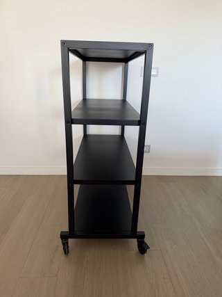 Estantería Metálica IKEA Negra 4 Niveles