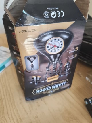 Teléfono vintage con Reloj Despertador