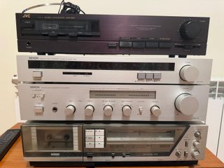 Equipo de música JVC y Denon