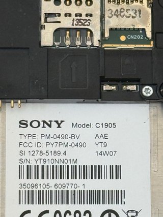 Sony Xperia M Preto para peças