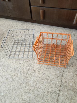 4 Cestas metálicas colgantes