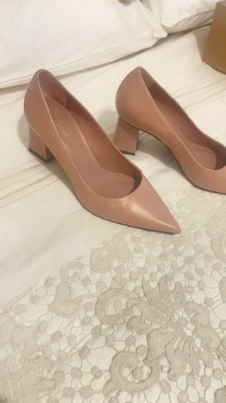 Zapatos Uterqüe tacón bloque punta fina