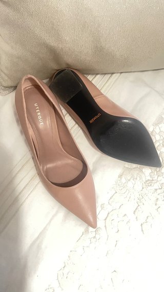 Zapatos Uterqüe tacón bloque punta fina