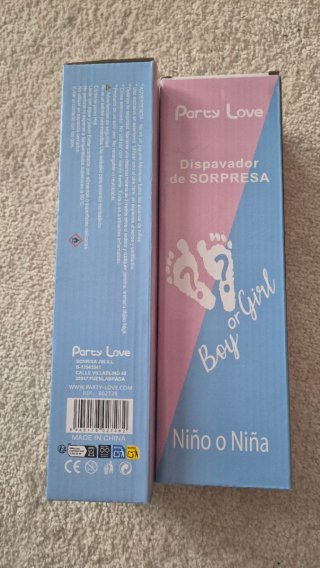 Dispensador Humo Revelación Sexo Niño