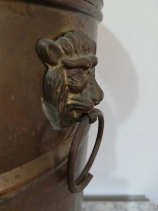 Paragüero/Jarrón Latón con Leones
