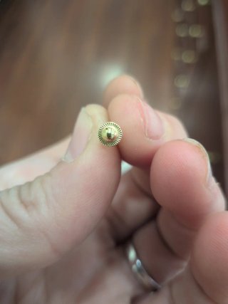 Pendientes de coral y oro garras pequeños