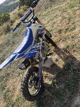 Pit Bike 125cc Motocross Azul/Blanco
