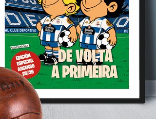 Cuadro ASCENSO DEPOR CORUÑA Zipi Zape A3
