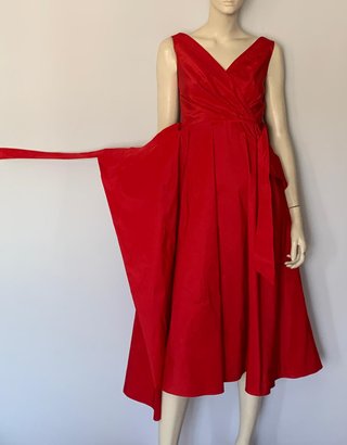 Vestido Carolina Herrera Rojo Talla M