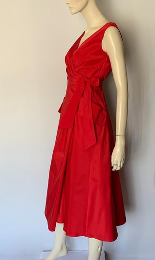Vestido Carolina Herrera Rojo Talla M