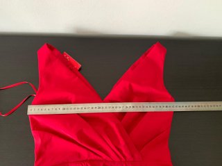 Vestido Carolina Herrera Rojo Talla M