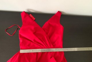 Vestido Carolina Herrera Rojo Talla M