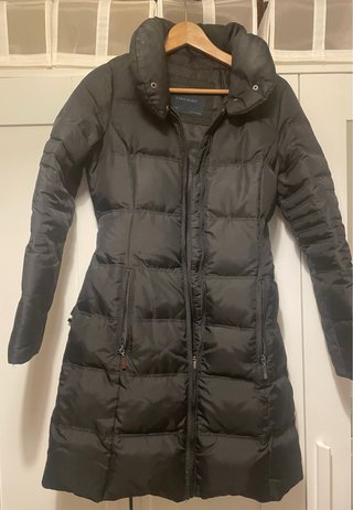 Plumas Zara Negro Mujer