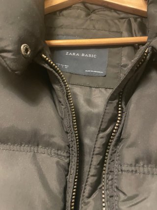 Plumas Zara Negro Mujer