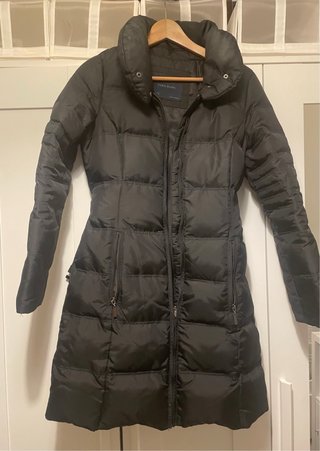 Plumas Zara Negro Mujer