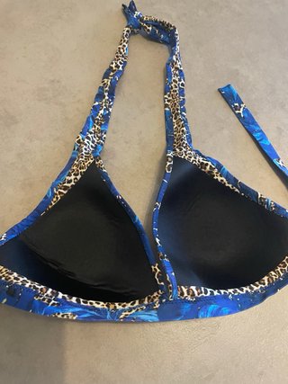 Top bikini triangolo maculato