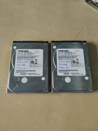 LOTE 2 DISCOS DUROS 750GB TOSHIBA