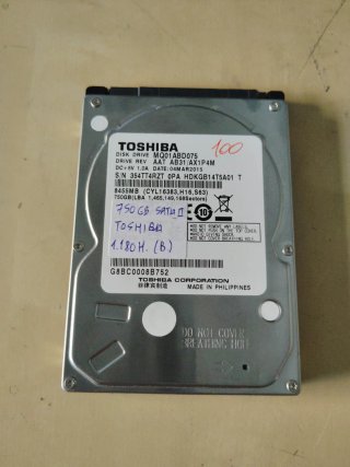 LOTE 2 DISCOS DUROS 750GB TOSHIBA