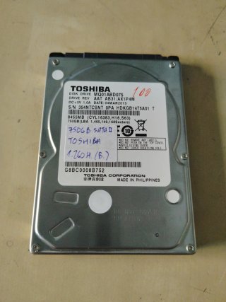 LOTE 2 DISCOS DUROS 750GB TOSHIBA