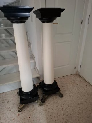 Columnas decorativas de bronce