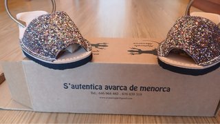 Abarca Menorquina Glitter Talla 36