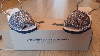 Abarca Menorquina Glitter Talla 36